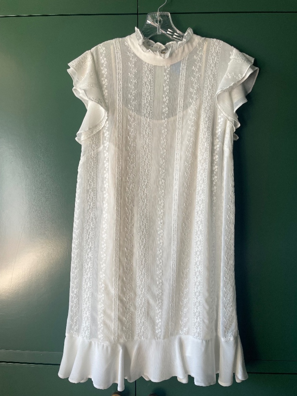 3 White Mini Dresses Cece Altar'd State and Pinch